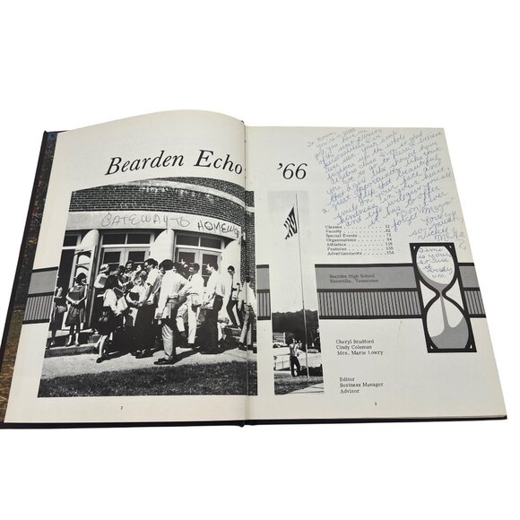 Echo 1966 & 1967 Bearden High School Yearbooks Knoxville TN Signed Pair - Picture 3 of 11